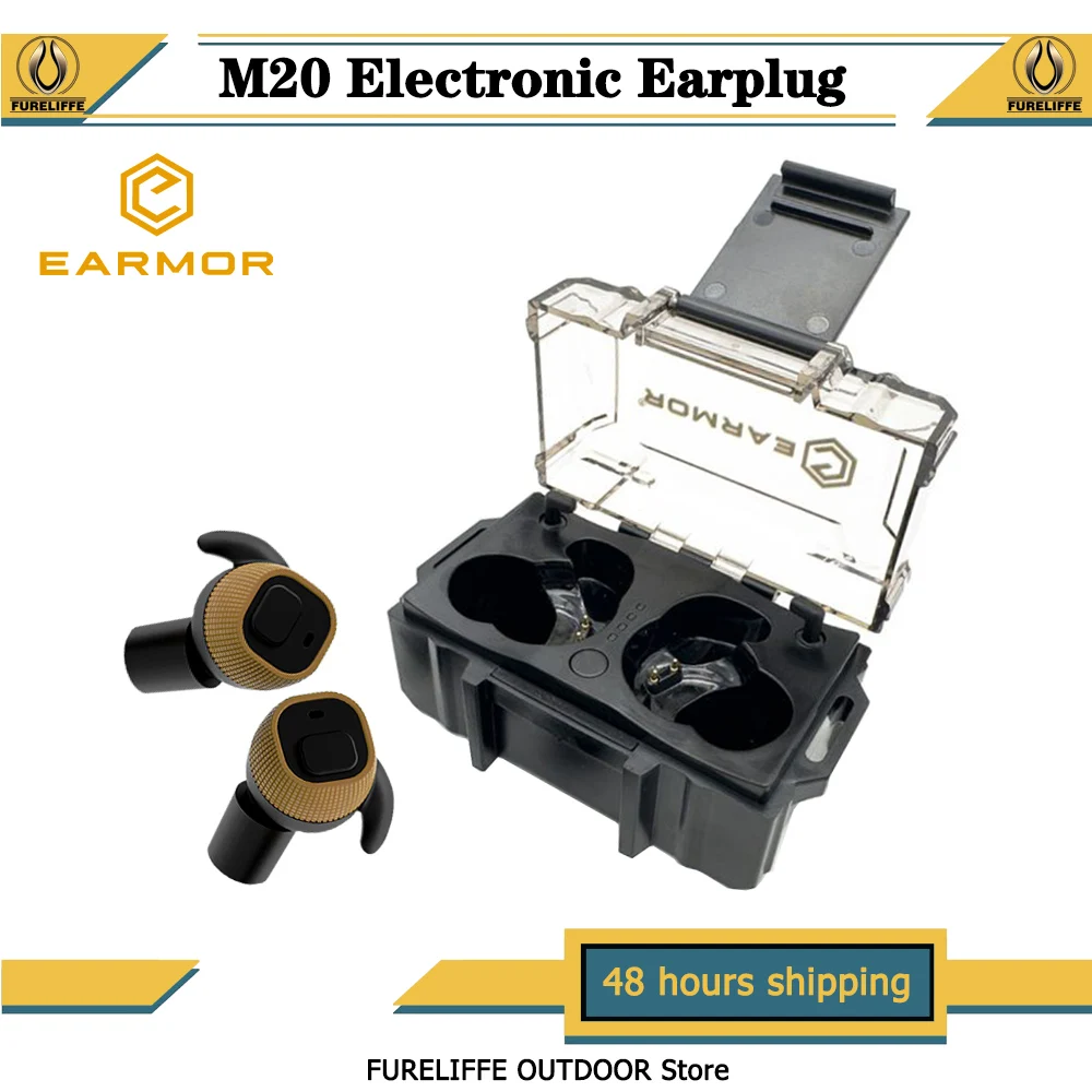 EARMOR M20 electronic anti-noise earplugs noise reduction rating +NRR22/Rechargeable hunting shooting hearing protection headset