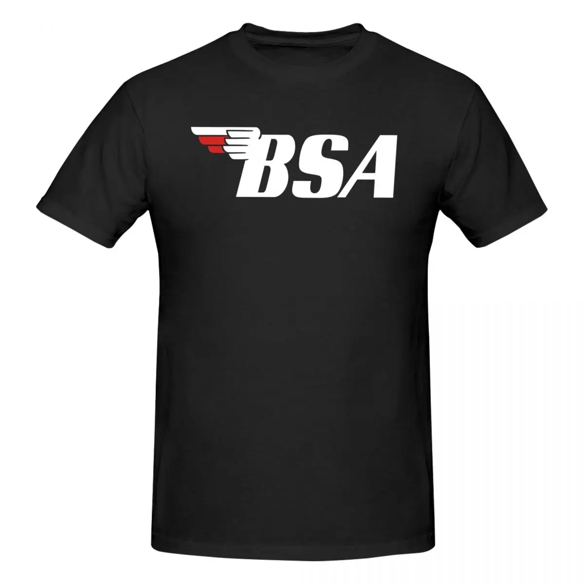 Men\'s BSA Motorcycle T Shirts BSA 100% Cotton Tops Vintage Short Sleeve Crew Neck Tees Gift Idea T-Shirts