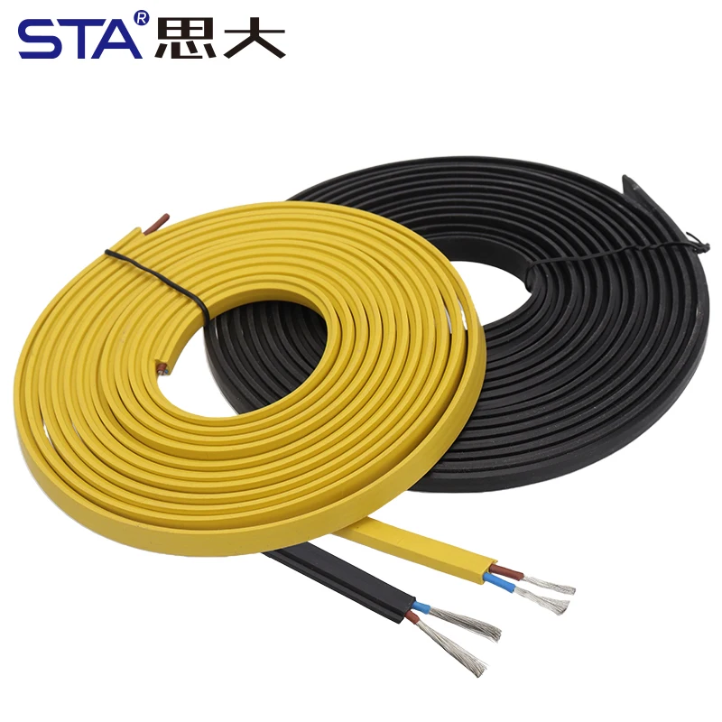 100M AS-Interface Bus Cable TPE Yellow Black Insulated Core Wire ASI Bus Communication Line 2*1.5 square 2.5mm²