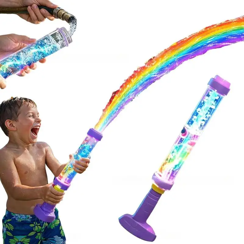 [New] New Glowing Rainbow LED Water Blaster | Summer Fun That Pops Like Magic, Rainbow LED Water  For Party Gift