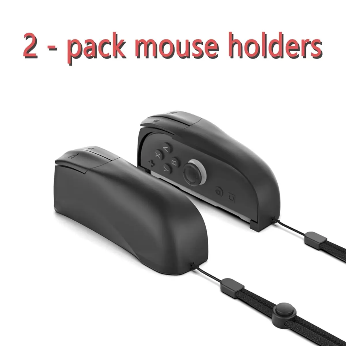 1 Pair Left and Right Mouse Stand for 2 Controllers - Easy-to-Install, Removable Design