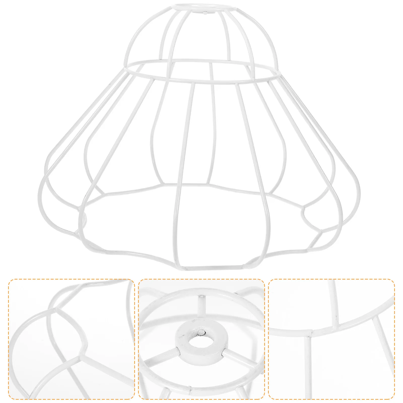 

Lampshade Frame Table Lamp Metal Wire Reliable DIY Lampshade Bracket Desk Lamp Holder Light Shade Frame for Pendant Ceiling