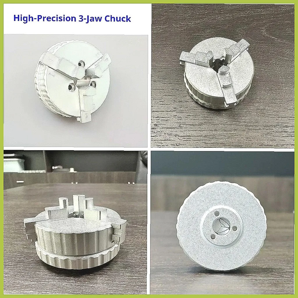 

High-Precision Aluminum Alloy 3-Jaw Mini Bench Vise Chuck, 60mm/80mm for Drilling, Watch Repair & Model Crafting, Multiple Specs
