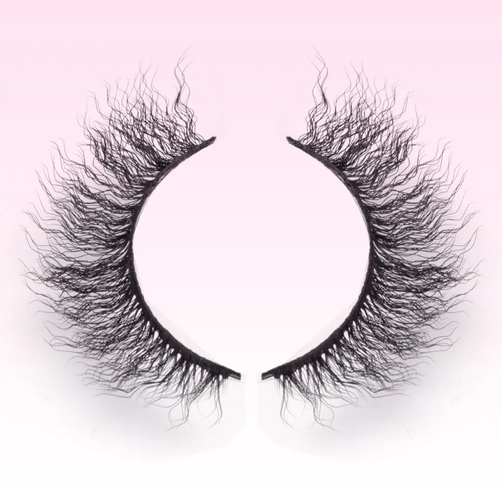 New 3D Curly Wool Eyelashes Charming Pop Natural Long Eye Lashes Handmade Fluffy Fluffy Lashes Eye Lashes Extension