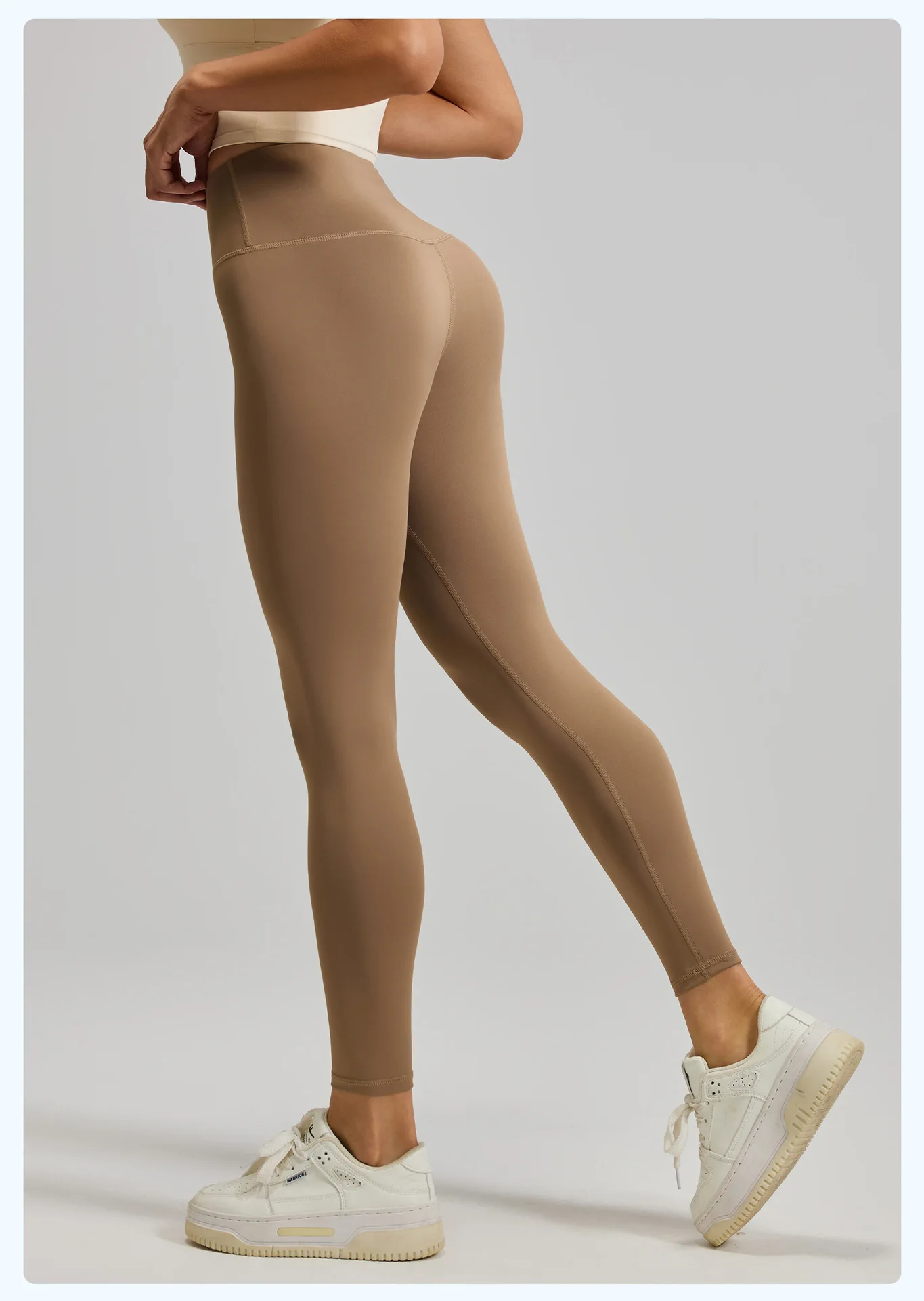 

ONE TO WAN Leggings for Women with On T-Line High Waist Hips Lift Yoga Pants with Abdominal Compression and Nude Running Legging