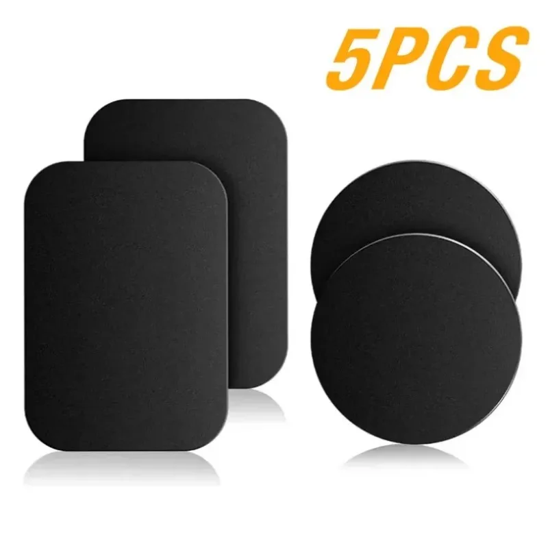 

5 шт. металлических магнитных дисков для держателя телефона, для беспроводной зарядки iPhone 17-12, магнитный кронштейн N52, накладка для телефона