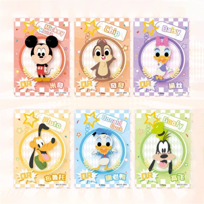 Cartões de Personagens Anime Coleção, Fun Mickey Mouse, Minnie Mouse, Pato Donald, Papel, Brinquedos infantis, Presente de Aniversário, Passatempo