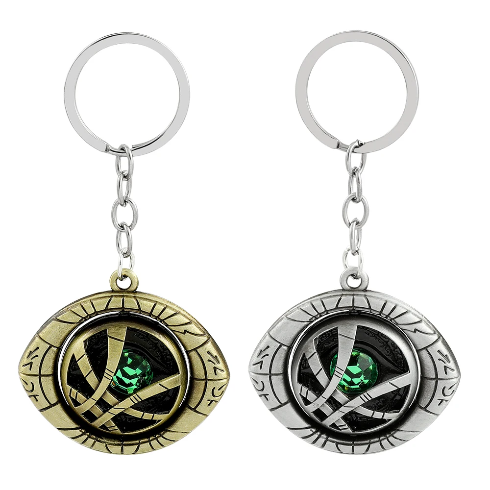 

Avengers Fashion Keyring Superhero Doctor Strange Eye Of Agamotto Punk Keychain Car Key Accessories Gift For Fans