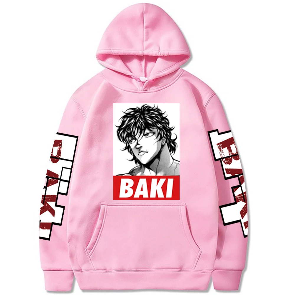 Anime Baki Hoodie The Grappler Hoodies Men Women Long Sleeve Harajuku Baki Hanma Graphics Casual Sweatshirts Clothes