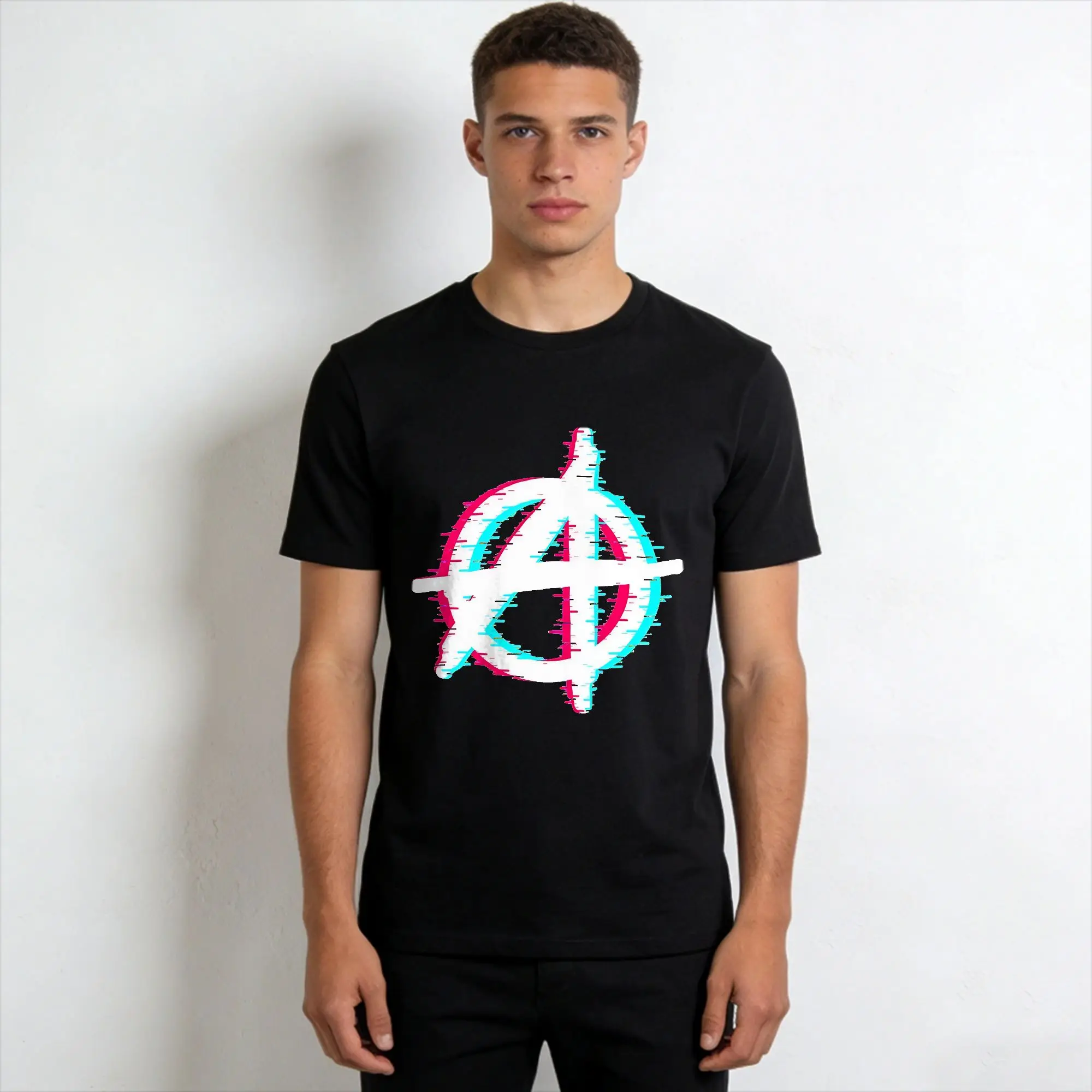 Vintage T-Shirt Summer Antifa Anarcho Fashion T Shirts  Cotton Tee Shirt for Men Y2K Retro Plus Size 6XL Short Sleeve Top Tees