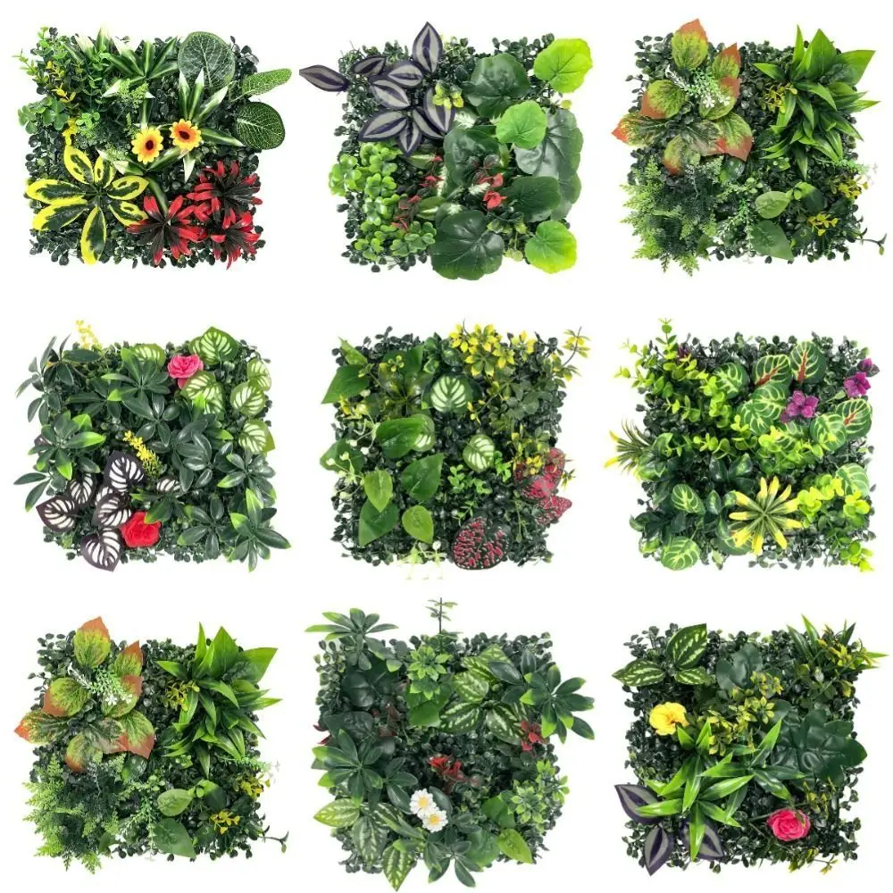 DIY искусственное растение настенная панель вечная жизнь подсолнечник искусственный эвкалипт ковер защита от ультрафиолета реалистичный