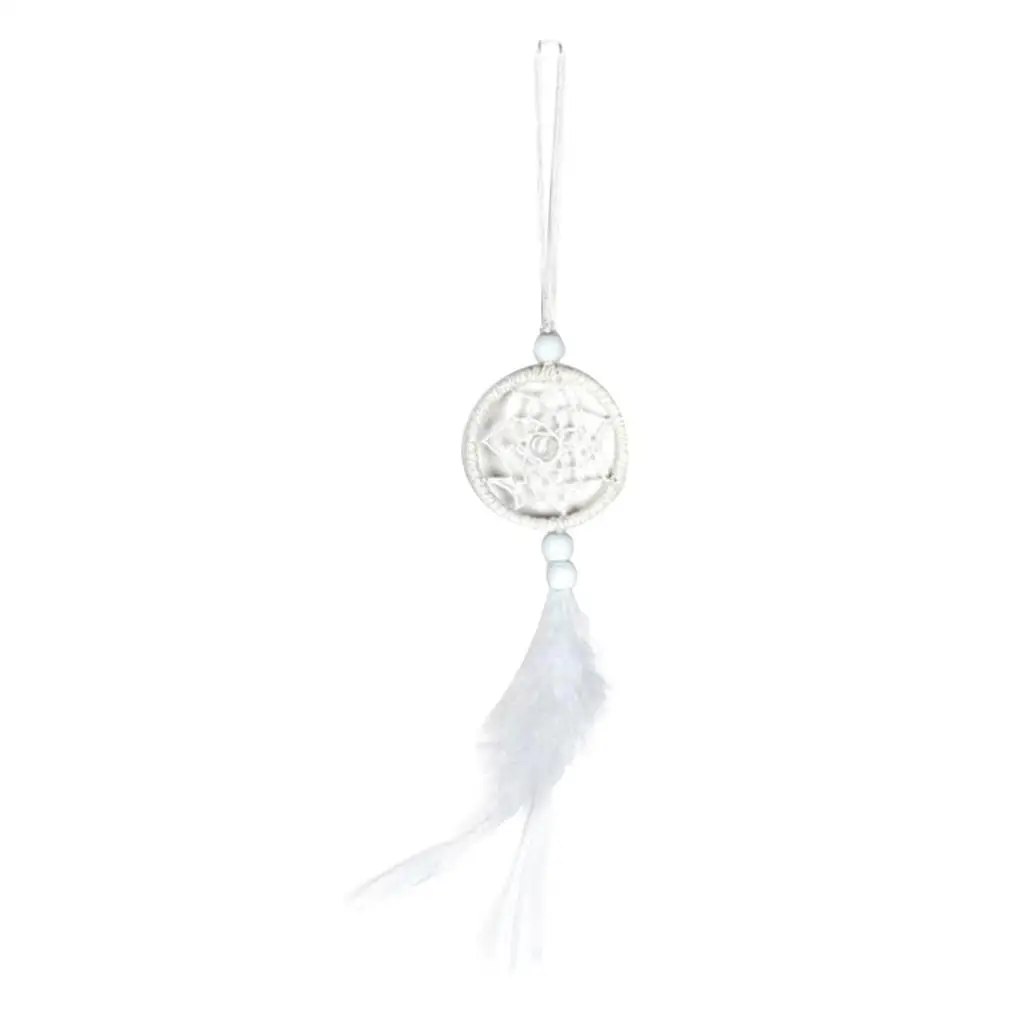 White Dreamcatcher Wind Chimes Indian Pendant Dream Catcher Hanging Decor