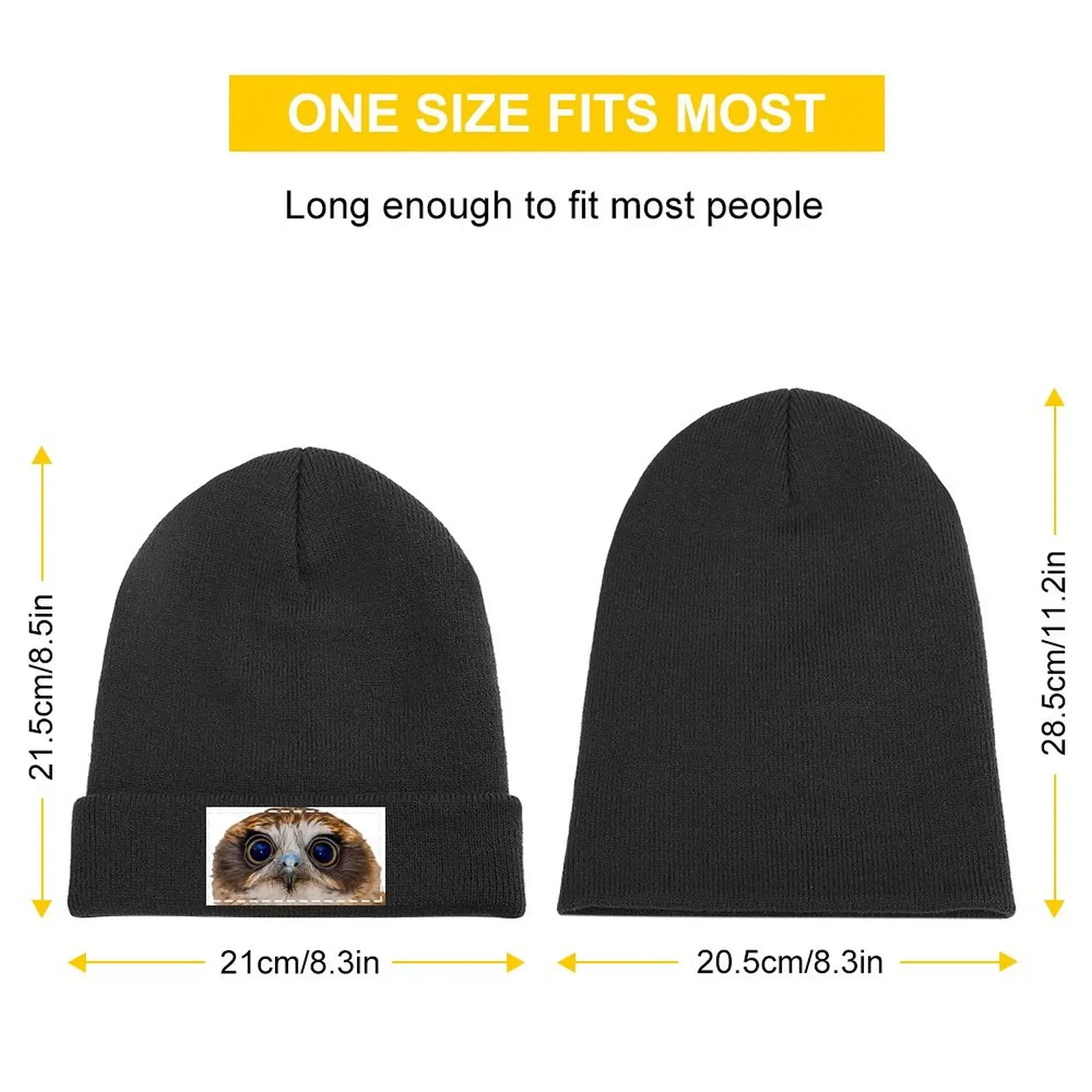 Hypnotic Eyes of a Boobook Owl Knitted Cap Luxury Brand Hip Hop Kids Hat dad hat Hats Man Women's