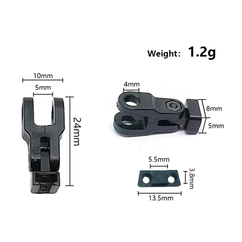 مجموعة ملحقات المصابيح الأمامية بمشبك معدني من Burite Burite ملحقات Loupes بفتحة احترافية مقاس 8 مم #2