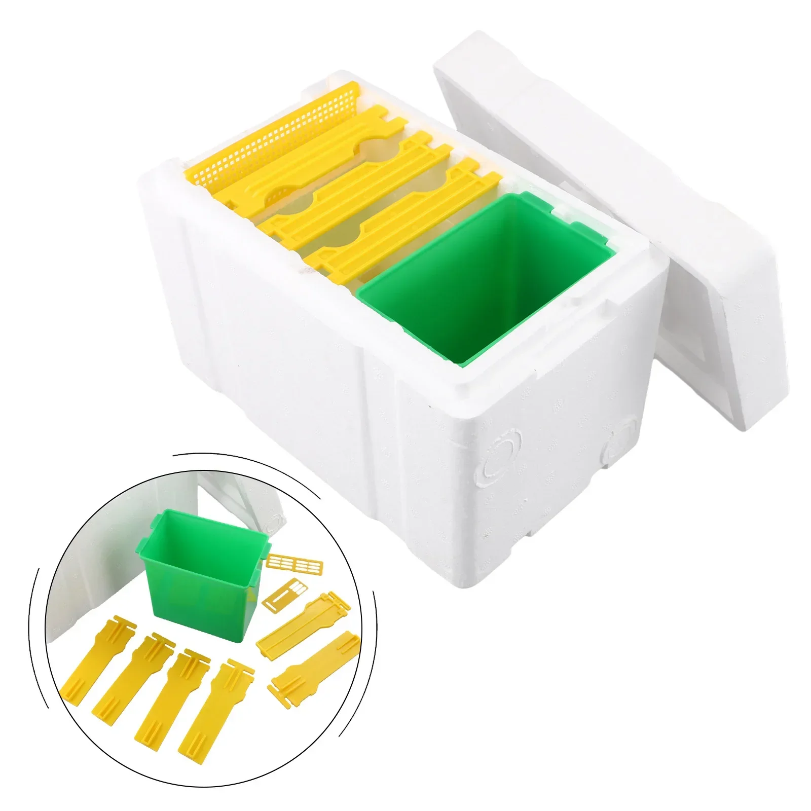 

1 Set Queen Bee Rearing Mating Beehive Beekeeping Tools Foam Beehives Nuc Harvest Pollination BeesHive Box Beekeeper Supplier