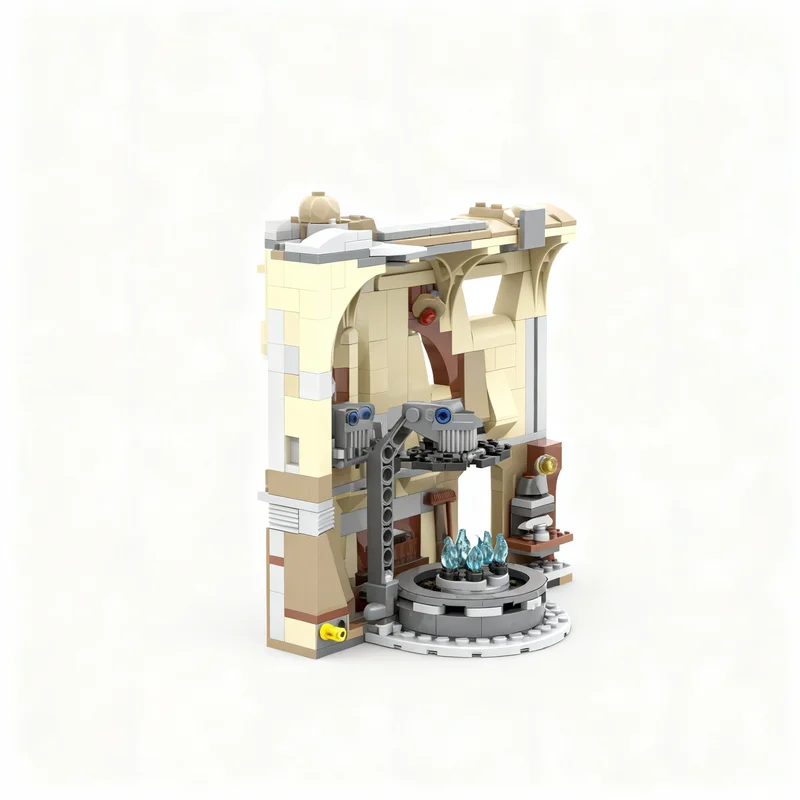 563pcs MOC Star Battle Book End Mandalorian Forge Model Building Toy Blocks Construction DIY Christmas Gifts Creative Idea