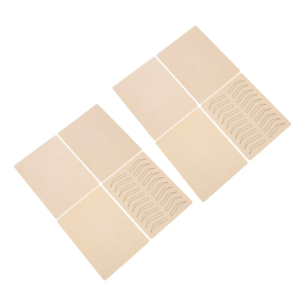 

8 шт. синтетических реалистичных листов искусственной кожи для тренировки татуажа и вышивки бровей, принадлежности для тату-мастеров