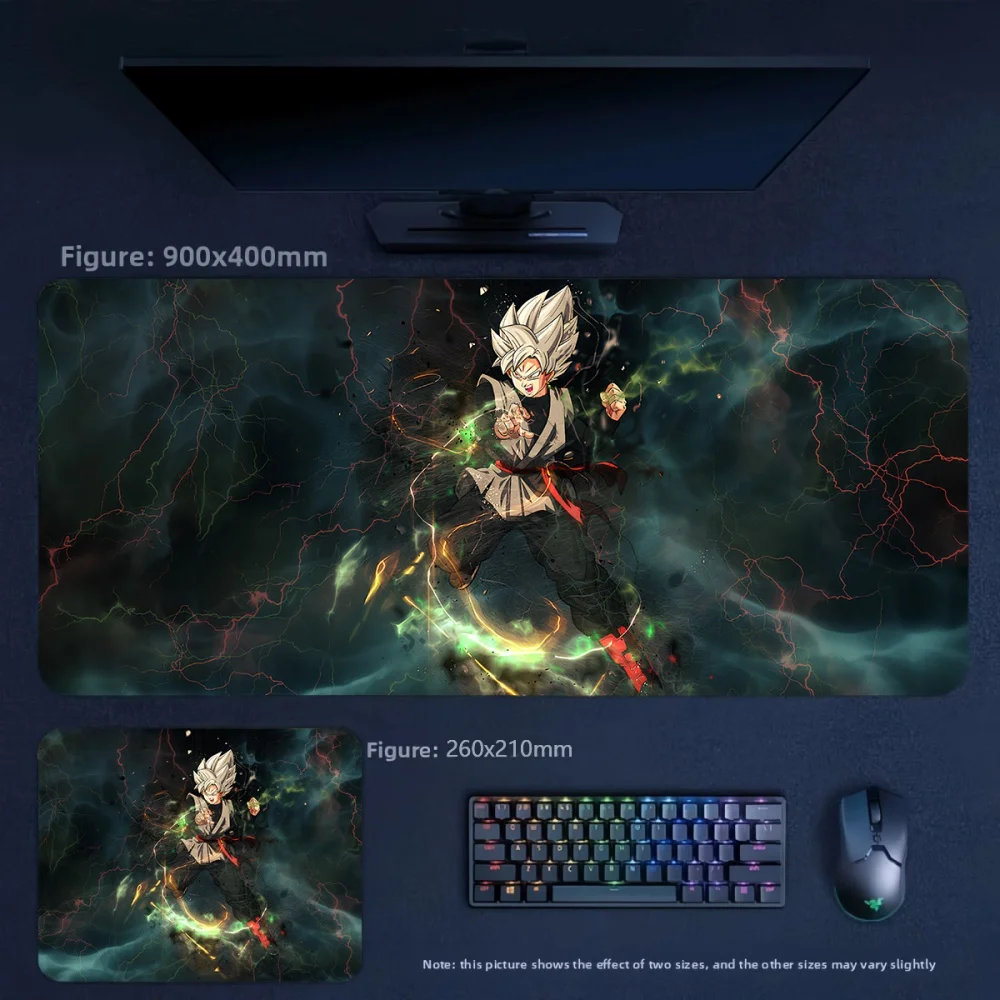Animation Dragon Ball Boys E-sports Large Size Leather Mouse Keyboard Pad High Definition Printed Non-slip Wrist Guard Table Mat