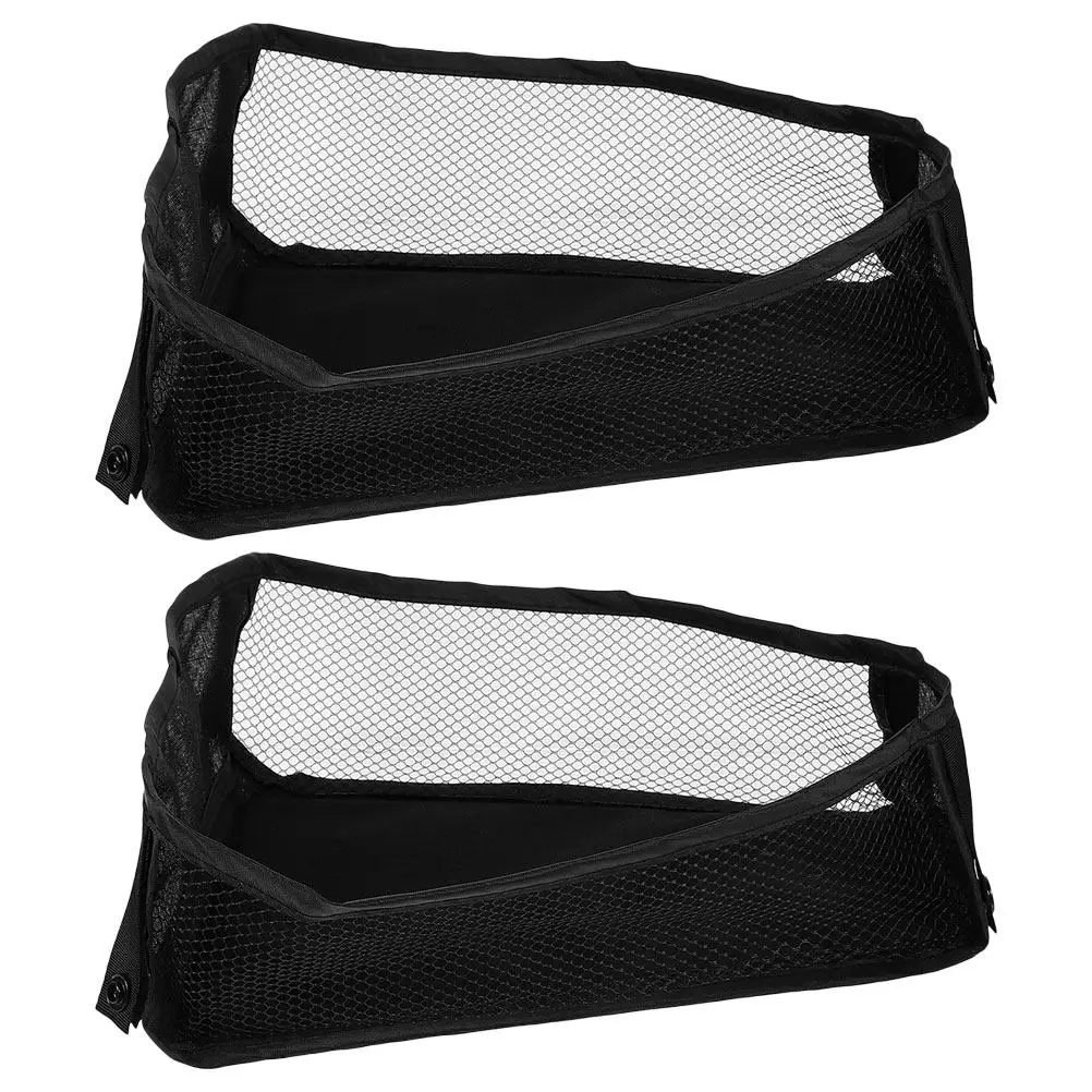 

2Pcs Universal Baby Stroller Organizer Mesh Cargo Net Pouch Detachable Hanging Storage Diaper Snacks Wagon Accessories
