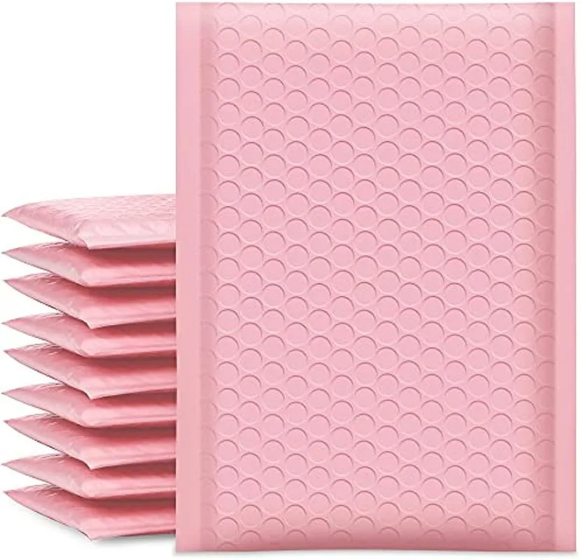 

50PCS Bubble Mailers Padded Envelopes Lined Poly Mailer Shockproof Mailer waterproof Mailer Self Seal Pink Small Business Suppli