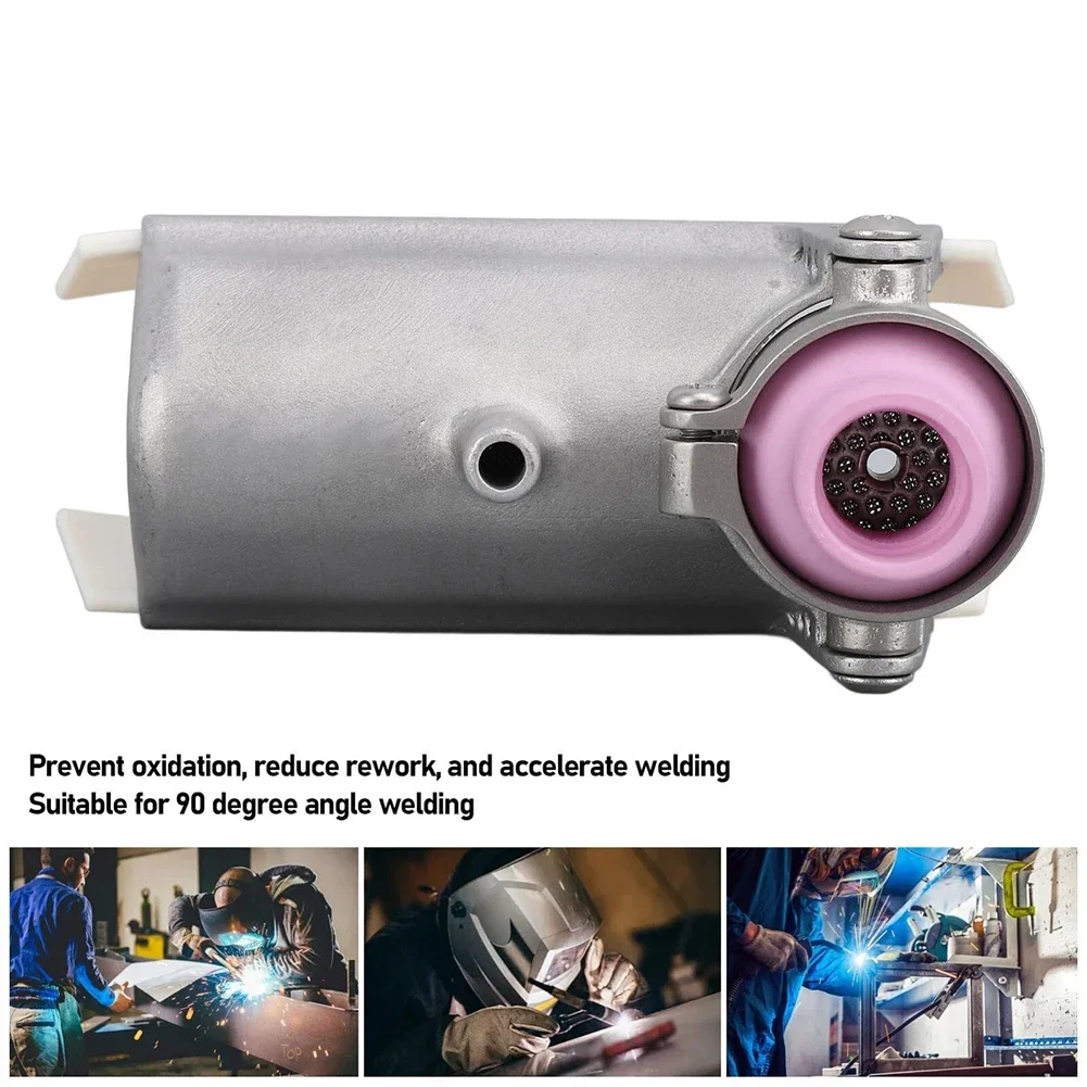 Ti Alloy Welding Shield 90 Degree Right Angle TIG Guard Cover With 1/8 For Mechanical Manual TIG GTAW MIG GMAW Protection Cover