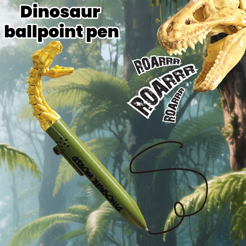 Prank Dinosaur Open Mouth Pen Internet Celebrity Creative Stress Relief Gel Pen Cute Gift Student Signature Pen Refill