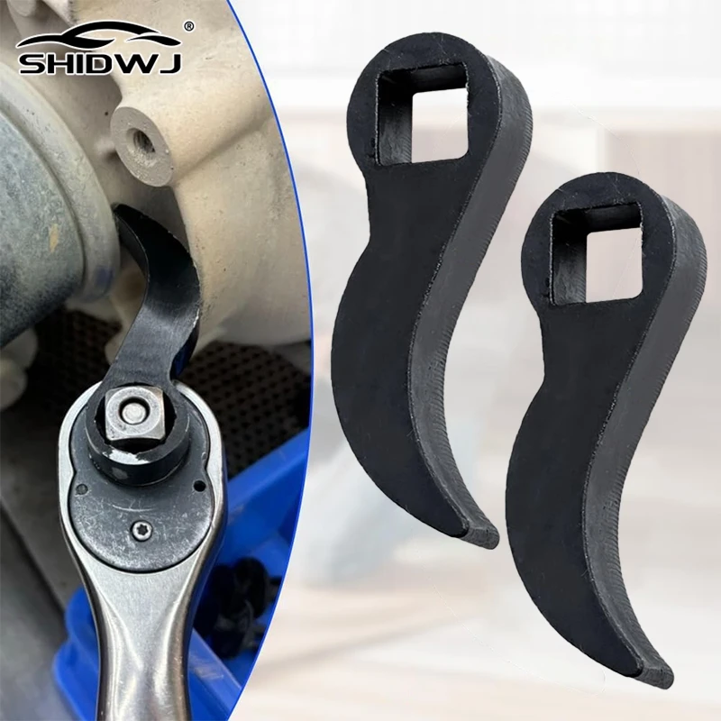 1/2 Stück Brecheisen-Adapterkopf-Werkzeuge, verstellbarer Winkelkopf, extra starke Hebelstange, passend für 1/2-Zoll-Ratschenschlüssel mit offenem Ende