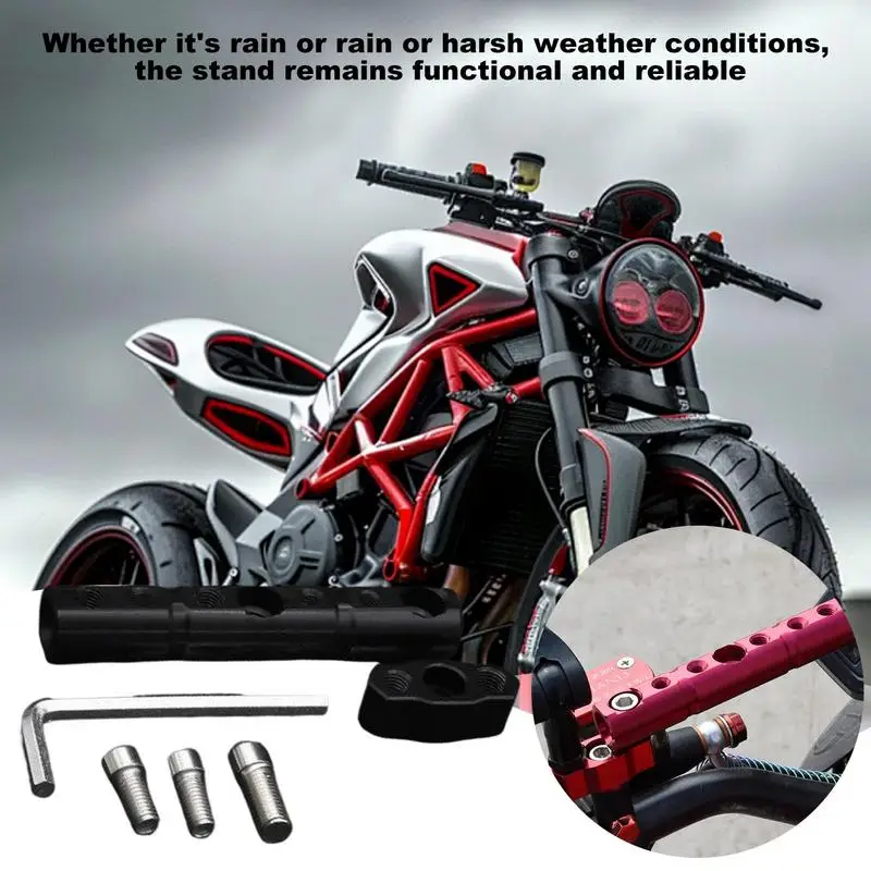 Mirror Mounting Bracket For Motorcycle Scooter Aluminum Alloy Column Holder Motorcycle Rearview Mirror Base Extension Holder For