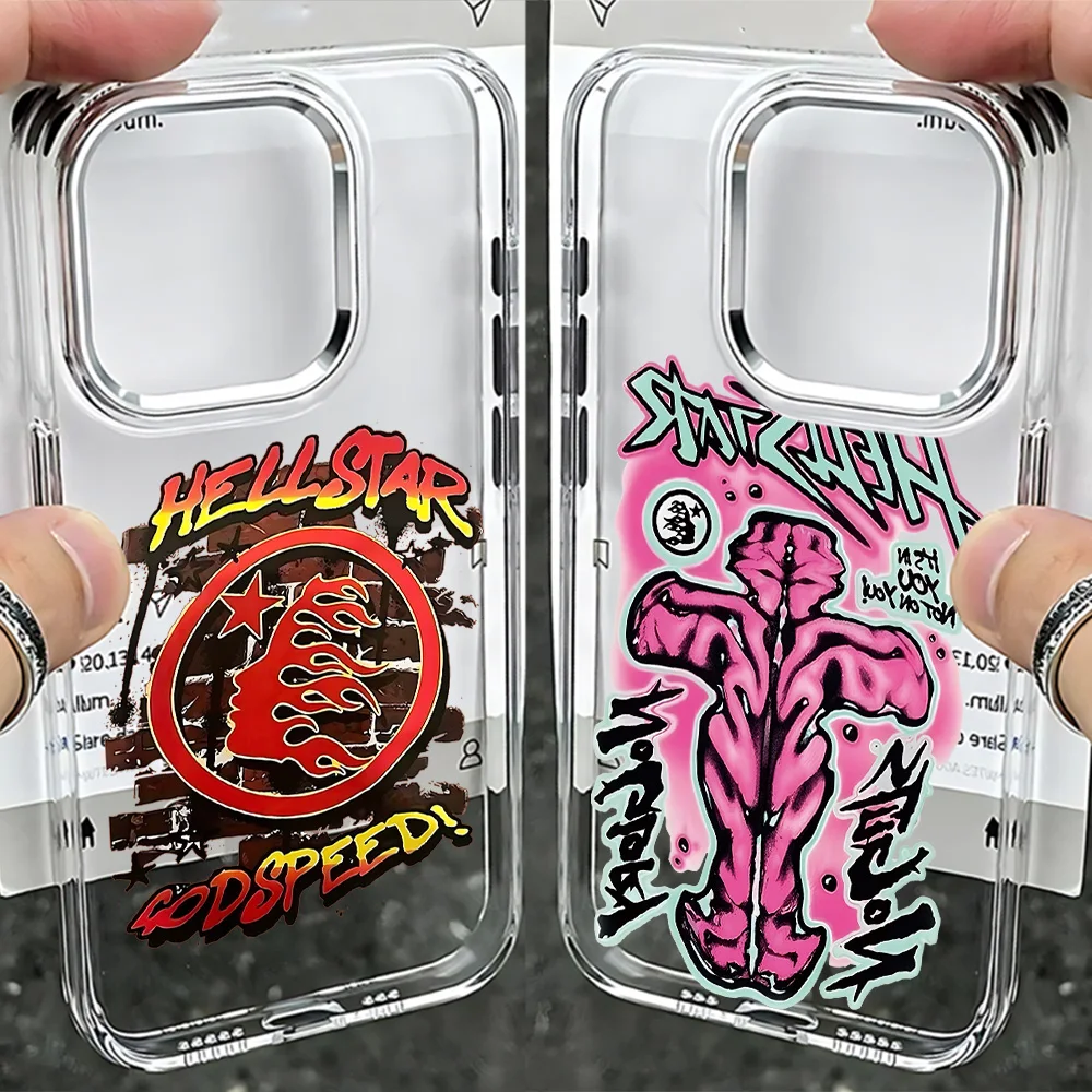 Fashion Cool Hot Phone Case For IPhone 17 16e 16 15 14 13 12 11 Mini Pro Max X XR XSMAX 8 7 Air Plus H-H-HellstarS Soft Cover