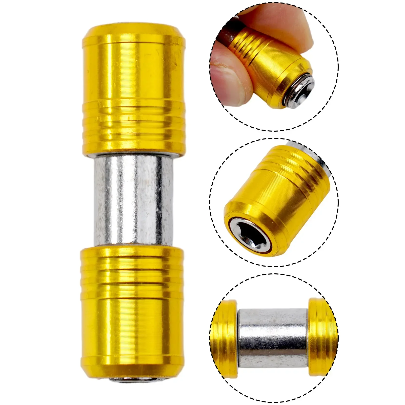 Double-head Screwdriver Bit Holder Quick-change 1/4inch Easy To Carry Extension Rod Quick-Release Home Shop New