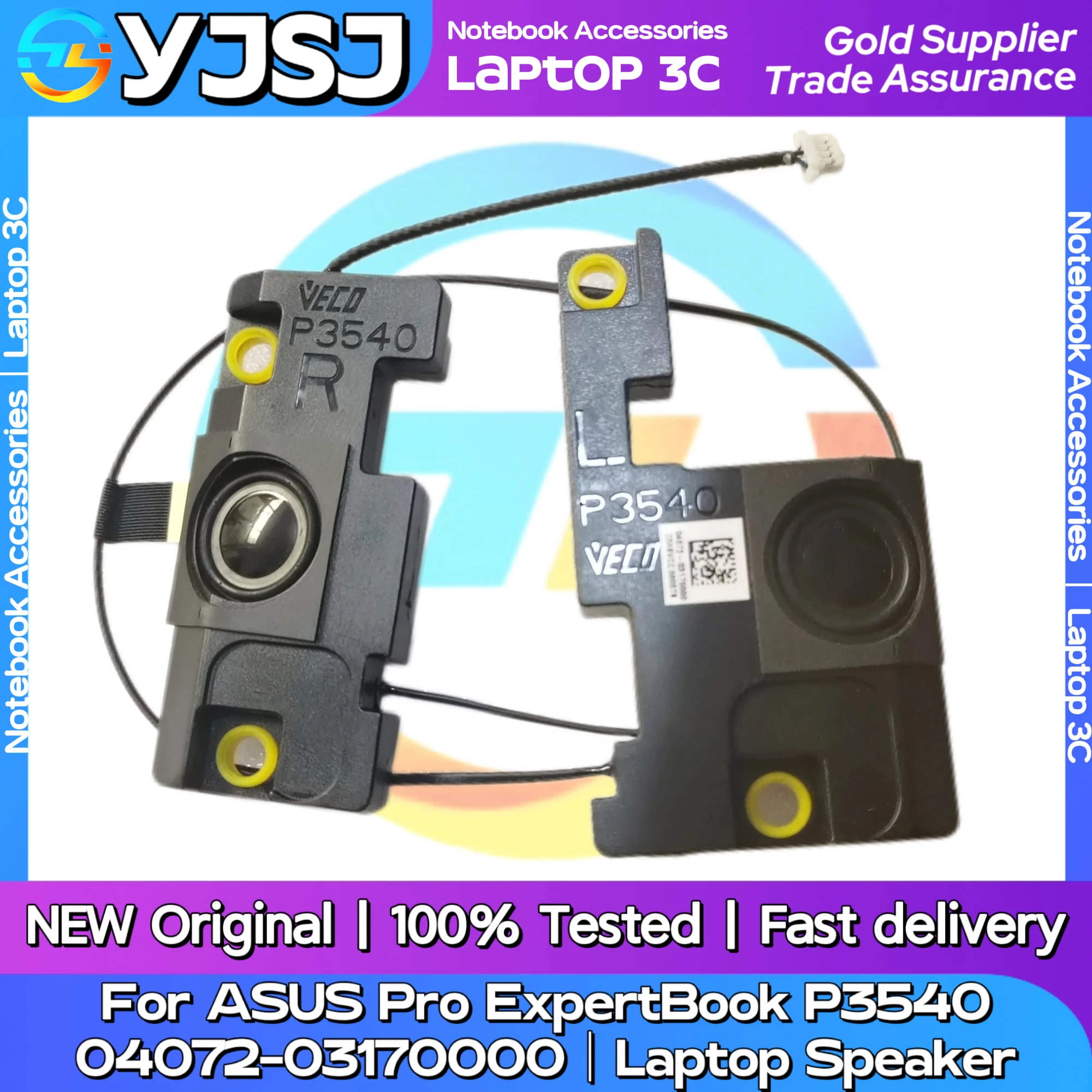 

New Original Laptop Notebook Audio Speaker For ASUS Pro ExpertBook P3540 04072-03170000 built-in speaker horn audio