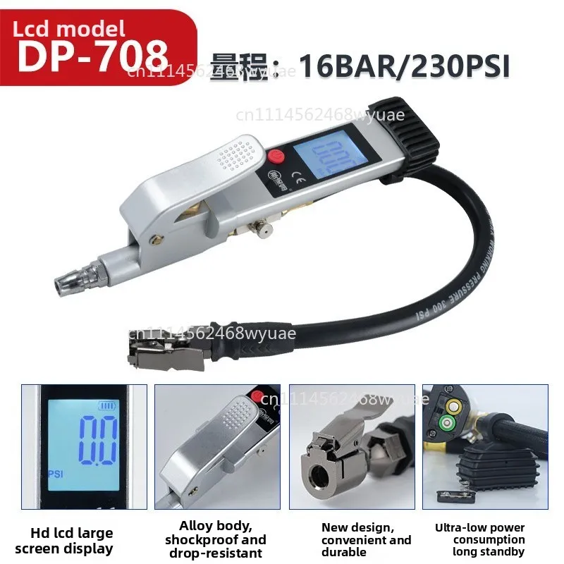 Supported Digital Tire Pressure Gauge High Precision Car Tire Pressure Monitor LCD Display Air Pressure Gauge for Vehicles