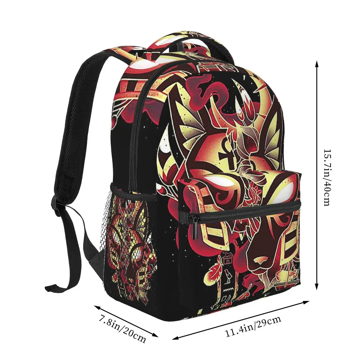 Anubis Mysteries Jackal Egyptian God Backpacks Boys Girls Bookbag Students School Bags Travel Rucksack Shoulder Bag