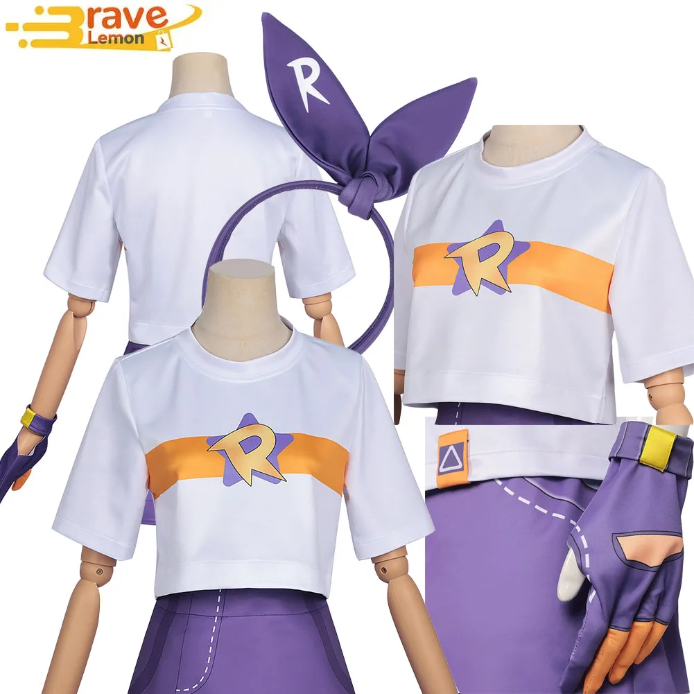 Disfraz de Cosplay de China Game Roco Cos Kingdom para Mujer, Conjunto de Camisa, Falda y Diadema, Ropa para Halloween, Carnaval y Fiestas