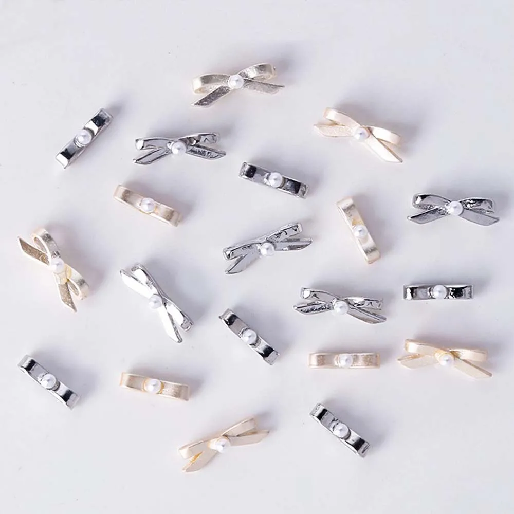 10 stücke Balletts chuhe Nagel Charms 3d Metall legierung rosa/schwarz/weiß Tanz schuhe Bowkont Nagel dekoration DIY Luxus Nagel Zubehör