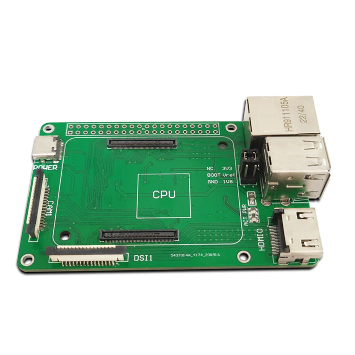 For Raspberry Pi CM4 IO Expansion Baseboard USB 2.0 HDMI-Compatible Network Port Monitor Camera Interface Motherboard