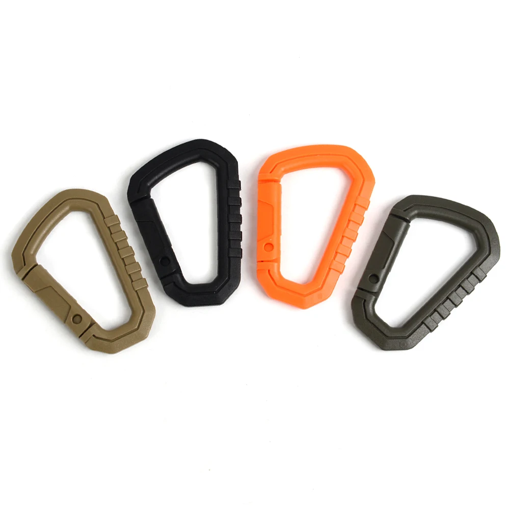 Tactical Carabiner Heavy Duty Plastic Carabiner Backpack Hanging Buckle for Outdoor Travelling Camping Hiking Backpack