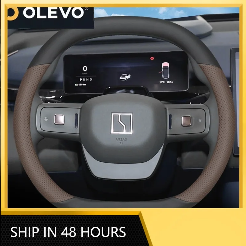 Новый чехол на руль для Zeekr 001 FR 007 009 7X Mix 2023 2024 2025, противоскользящий, специальный защитный аксессуар для интерьера автомобиля