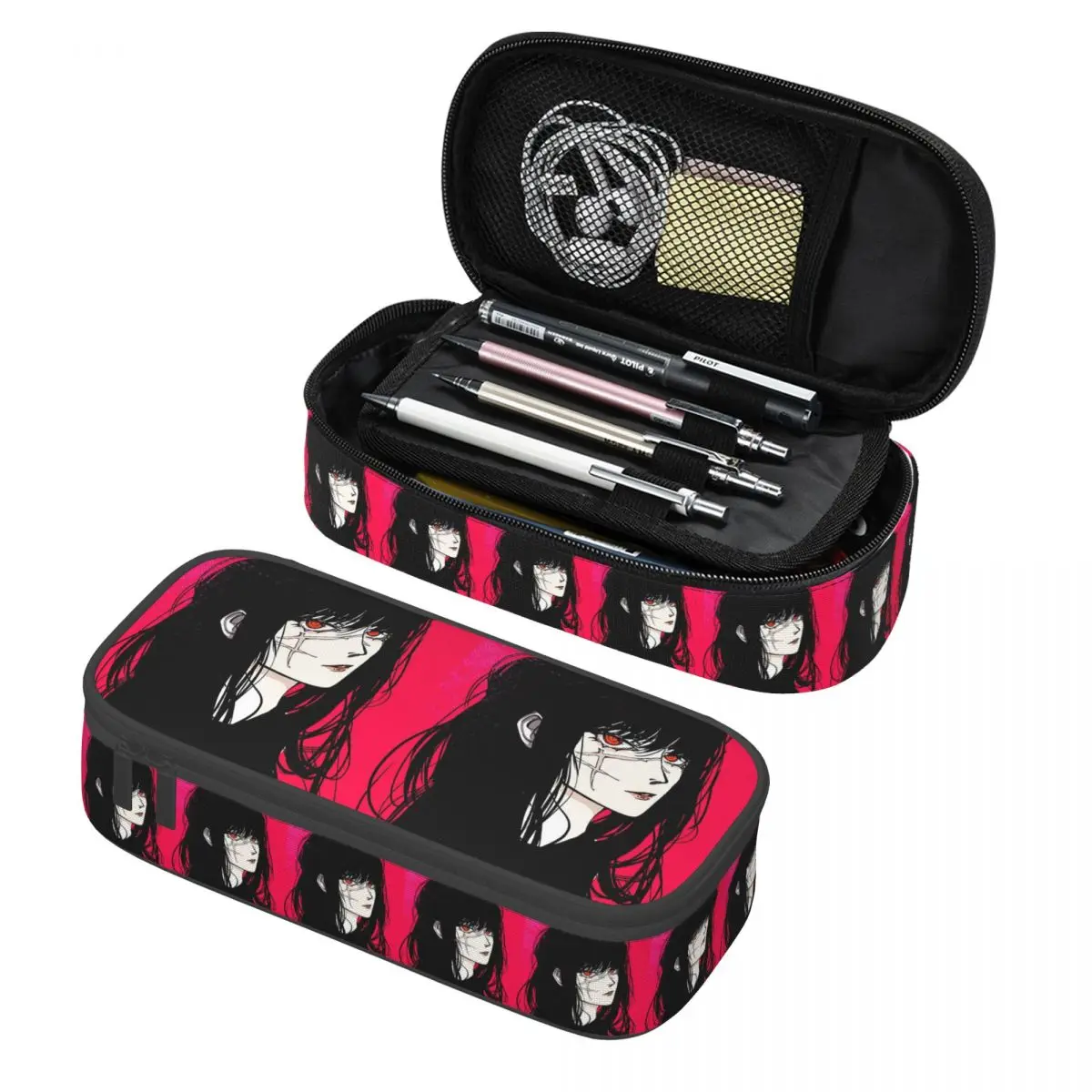 

Asa Mitaka Yoru Chainsaw Man Anime Pencil Case Pencil Pouch Storage Stationery Supplies Large Storage Pen Box Pencil Bag for Kid