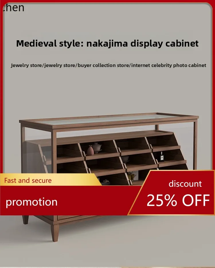 

ZML clothing store Nakajima display cabinet retro side cabinet display cabinet checkout page