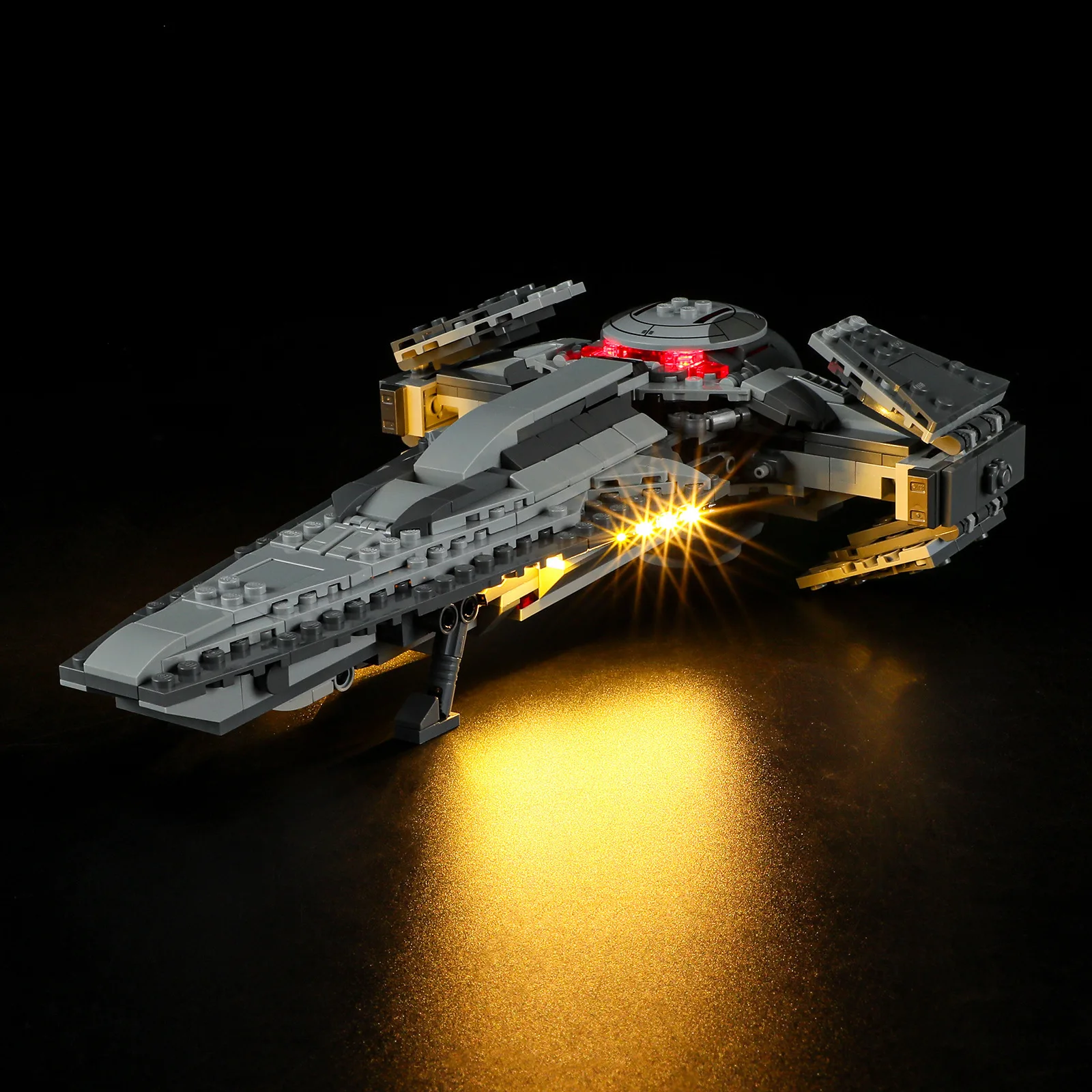 (Alleen LED-licht zonder stenen) 75383 Star Darths Maul's Sith-infiltratoren (exclusief bouwstenen, stenen sets, model)