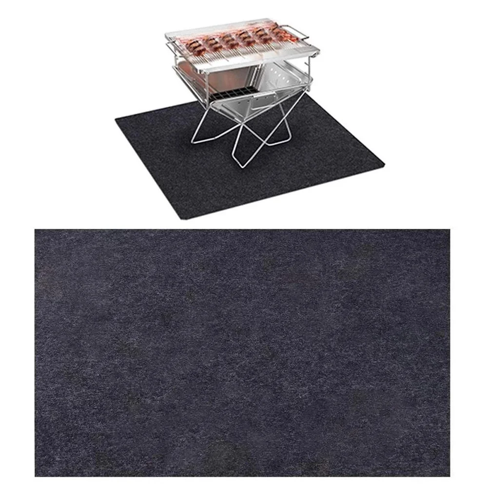 Outdoor Grill BBQ Mat Barbecue Floor Protection Fire Retardant Hearth Fire Pit Pad Rug Oil Repellent Mat alfombrilla barbacoa