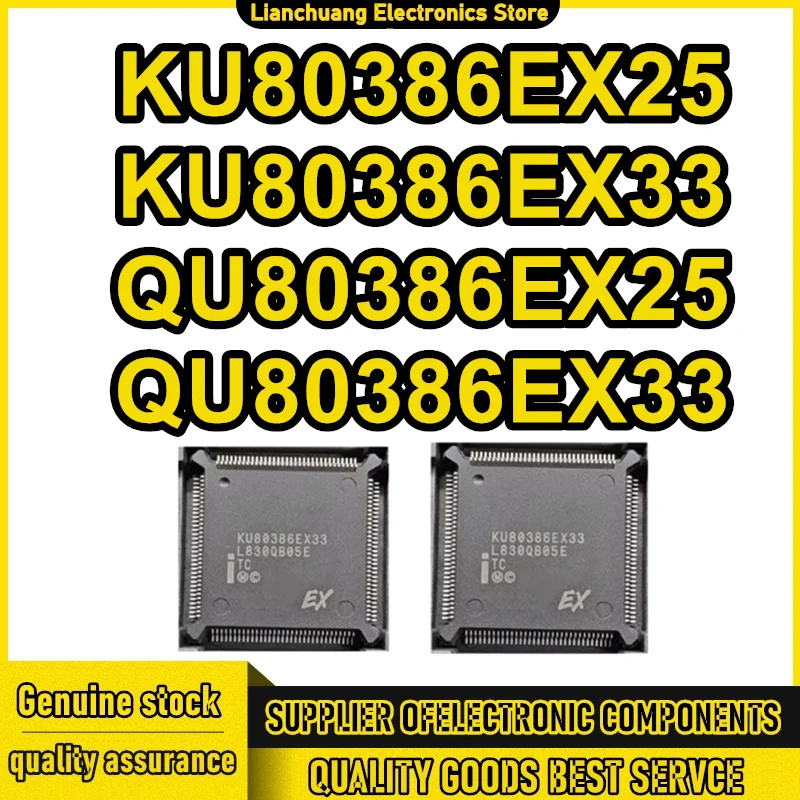 

KU80386EX25 KU80386EX33 QU80386EX25 QU80386EX33 QFP132 Микросхема IC, новая, оригинальная, в наличии
