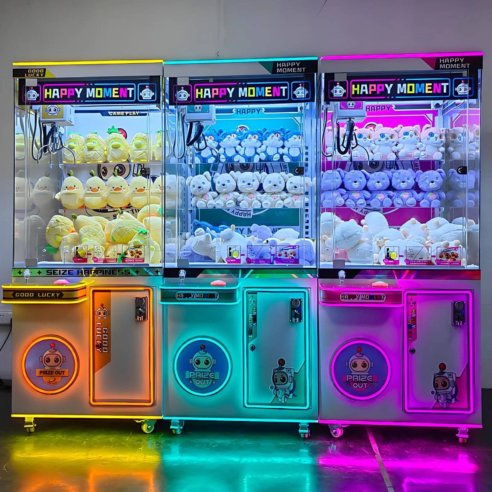 For Guangzhou cheap wholesale custom coin slot croissant machine crane vending machine doll croissant  game