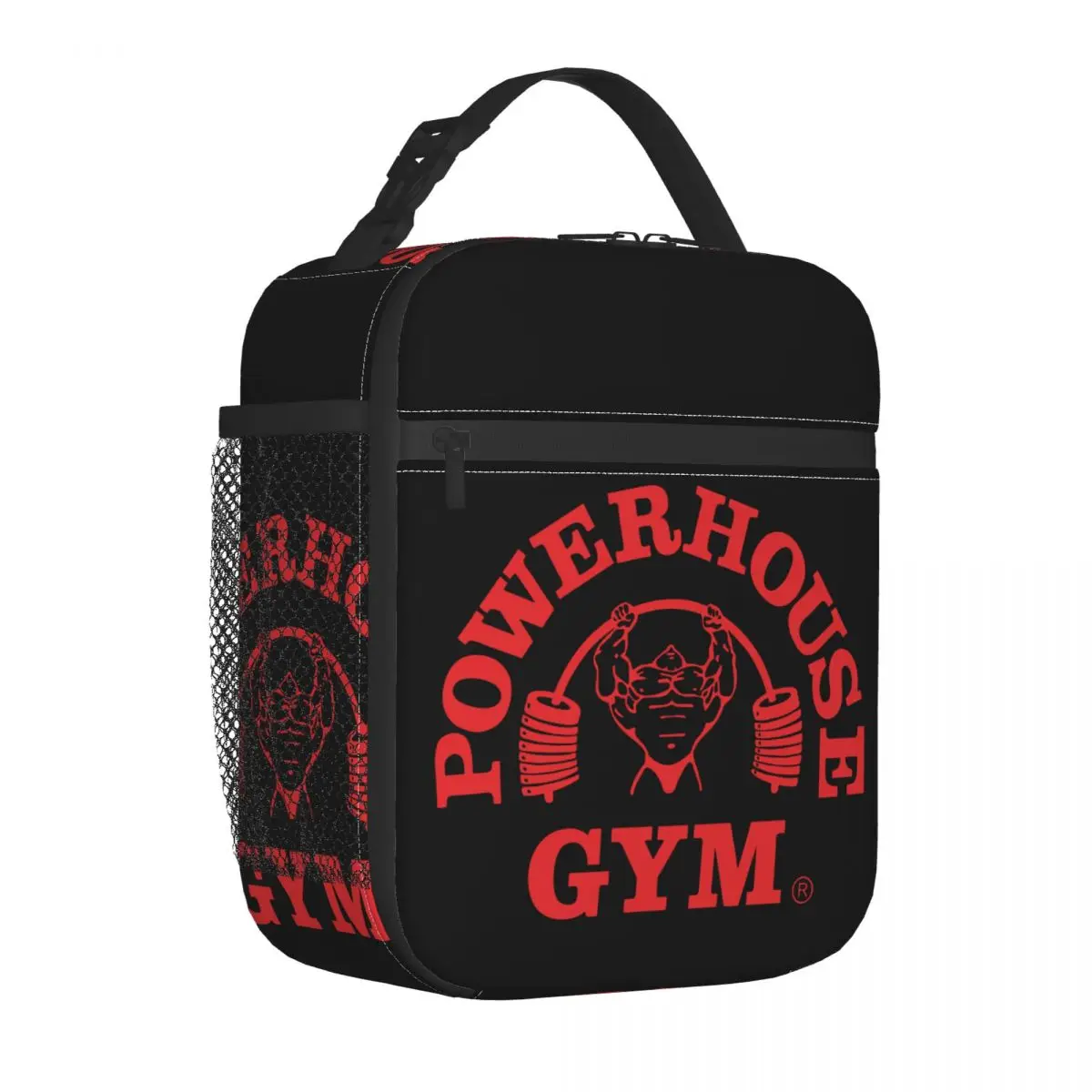 Powerhouse Gym Insulated Lunch Bags Portable Meal Container Cooler Bag Tote Lunch Box College Picnic Girl Boy