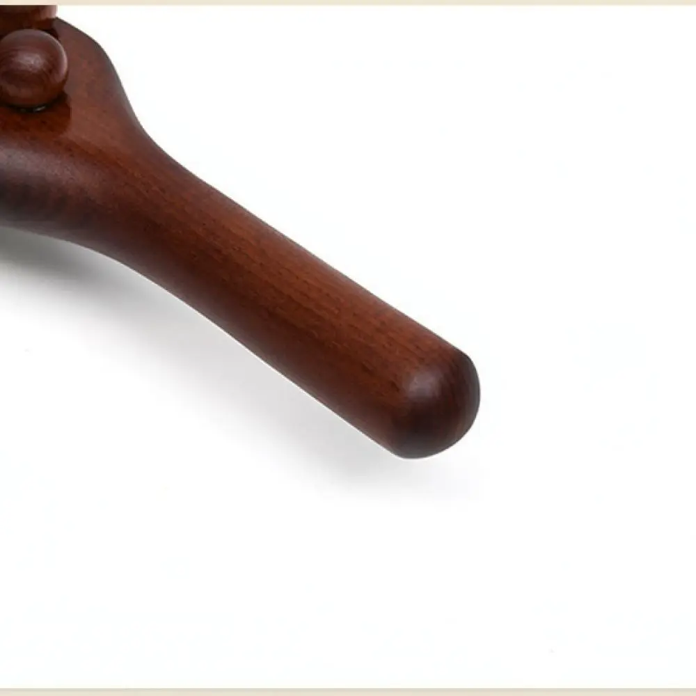 Natural Beech Wood Meridian Massage Roller Carbonized Stick For Full Body Scraping Manual Health Care Relaxation Wand