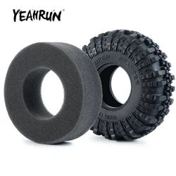 YEAHRUN 1/4Pcs 2.2 inch Beadlock Wheels Rubber Tires 137mm Tyres for Axial SCX10 Wraith TRX-4 1/10 RC Crawler Car Upgrade Parts