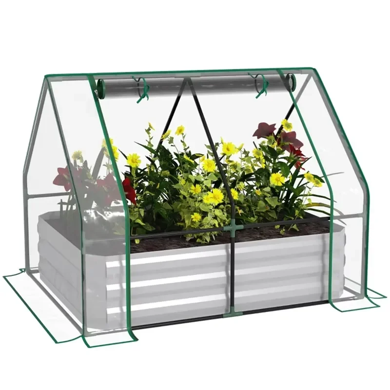 Gray Mini Greenhouse Outdoor Furniture