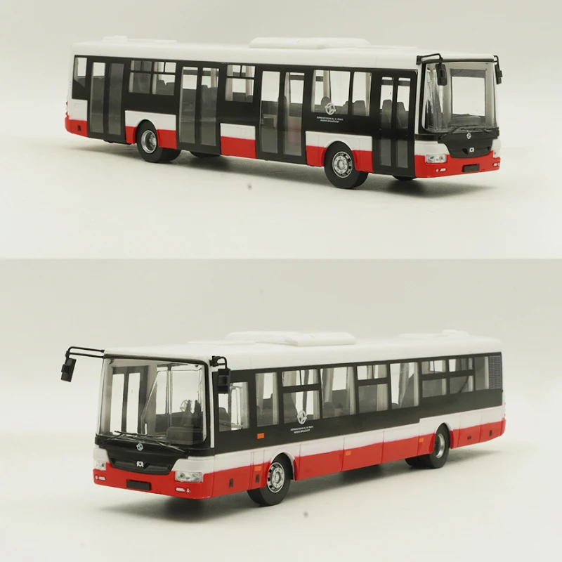 Diecast 1/43 Size Autobus SOR NB12 MHD Model Car Praha Bus Alloy Car Model Collection Display Hobby Original Box