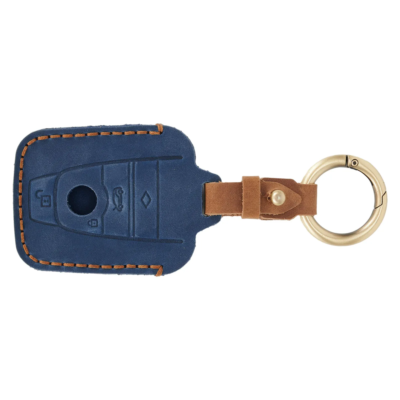 

Premium Leather Remote Car Key Cover Holder Compatible with For BMW For i3 i8 2014 and Later Versions Keyless Entry
